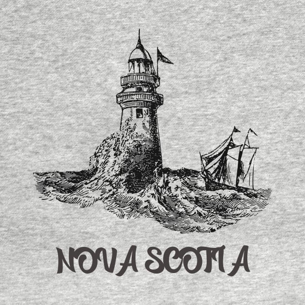 Nova Scotia and the Sea by Canada Tees
